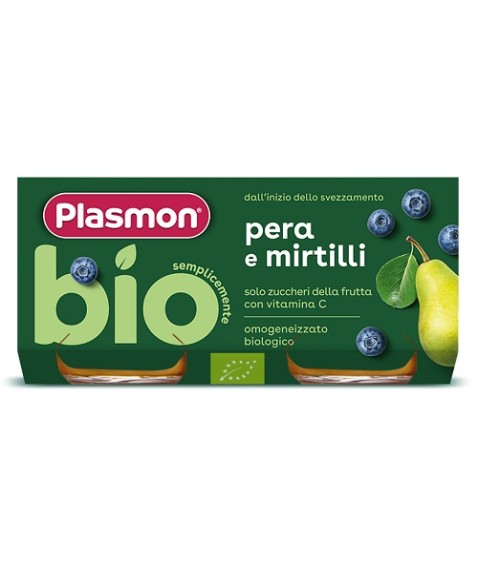 OMO PL.Pera/Mirtillo Bio 2x80g