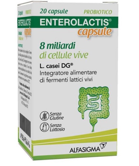 ENTEROLACTIS Integratore di fermenti lattici vivi 20 capsule