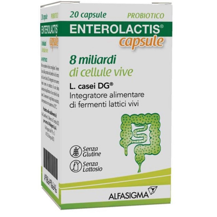 ENTEROLACTIS Integratore di fermenti lattici vivi 20 capsule