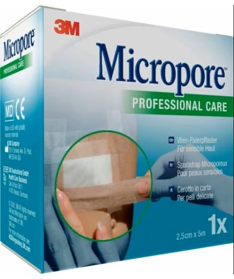 3M MICROPORE SURG T TA M5X25MM