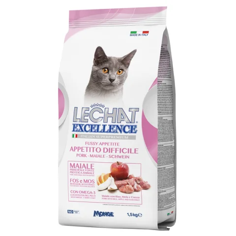 LECHAT GATTO EXCELLENCE FUSSY APPETITE MAIALE 1,5KG