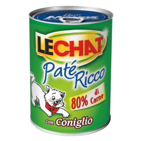 LECHAT GATTO PATE' CONIGLIO 400GR (lattina)