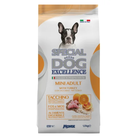SPECIAL DOG CANE EXCELLENCE MINI ADULT TACCHINO 1,5KG