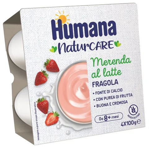 HUMANA Mer.Latte Fragola4x100g HUMANA Mer.Latte Fragola4x100g
