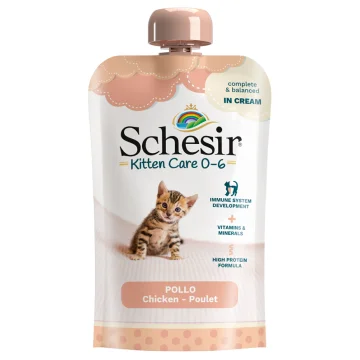 SCHESIR GATTO KITTEN POLLO 150GR (bustina)