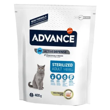 ADVANCE GATTO STERILIZED ADULT TACCHINO 400GR