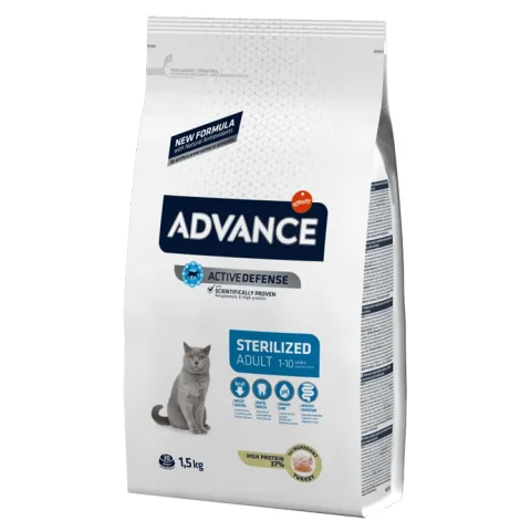 ADVANCE GATTO STERILIZED ADULT TACCHINO 1,5KG