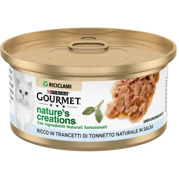 NESTLE' PURINA GOURMET GATTO CREATIONS SALSA TRANCETTI TONNO 70GR (lattina)