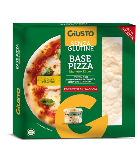 GIUSTO S/G BASE PIZZA 190G