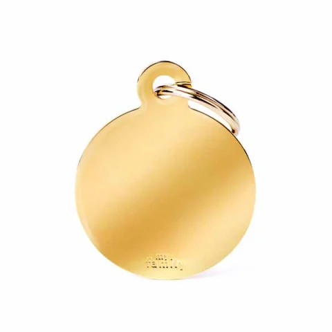 MY FAMILY MEDAGLIETTA CERCHIO (L) OTTONE ORO (REF. MFB17)