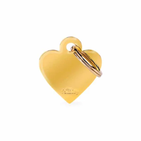 MY FAMILY MEDAGLIETTA CUORE (S) OTTONE DORATO (REF. MFB22)