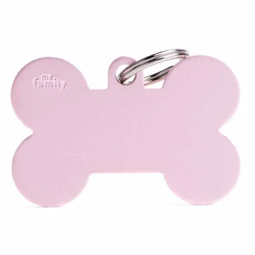 MY FAMILY MEDAGLIETTA OSSO (XL) ALLUMINIO ROSA (REF. MFXL03)
