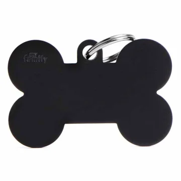 MY FAMILY MEDAGLIETTA OSSO (XL) ALLUMINIO NERO (REF. MFXL05)