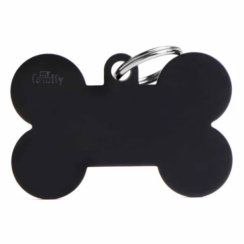 MY FAMILY MEDAGLIETTA OSSO (XL) ALLUMINIO NERO (REF. MFXL05)