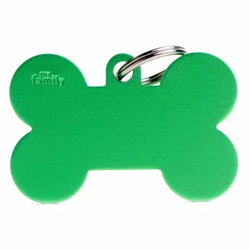 MY FAMILY MEDAGLIETTA OSSO (XL) ALLUMINIO VERDE (REF. MFXL06)