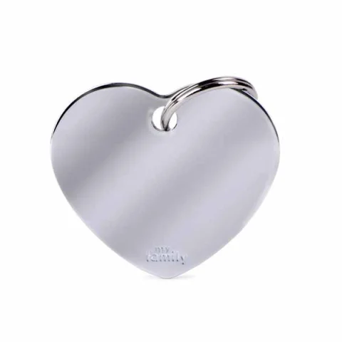 MY FAMILY MEDAGLIETTA CUORE (L) OTTONE CROMATO (REF. MFB26)
