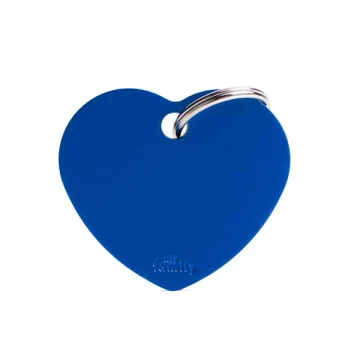 MY FAMILY MEDAGLIETTA CUORE (L) ALLUMINIO BLU (REF. MFB28)