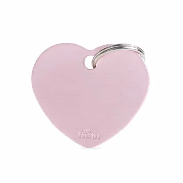 MY FAMILY MEDAGLIETTA CUORE (L) ALLUMINIO ROSA (REF. MFB29)