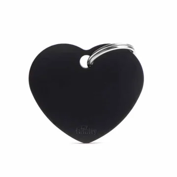 MY FAMILY MEDAGLIETTA CUORE (L) ALLUMINIO NERO (REF. MFB36)
