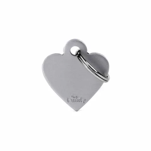 MY FAMILY MEDAGLIETTA CUORE (S) ALLUMINIO GRIGIO (REF. MFB72)