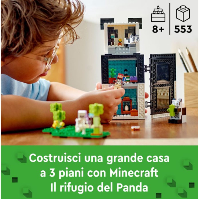 LEGO MINECRAFT IL RIFUGIO DEL PANDA 21245