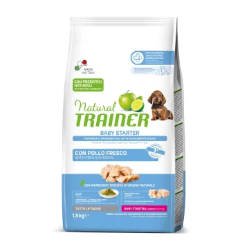 TRAINER NATURAL CANE ALL SIZE BABY STARTER CARNI BIANCHE 1,5KG