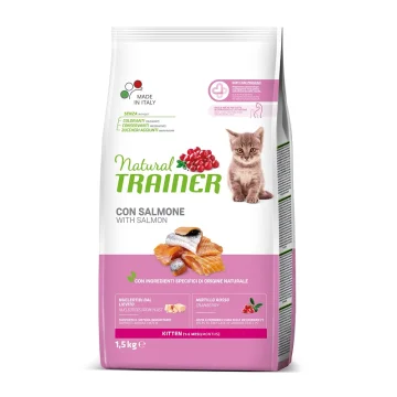 TRAINER NATURAL GATTO KITTEN SALMONE 1,5KG