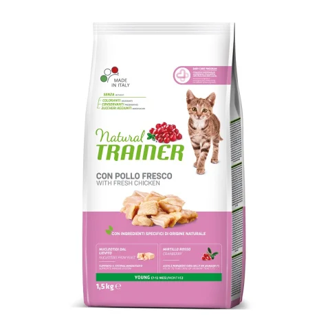TRAINER NATURAL GATTO YOUNG POLLO 1,5KG