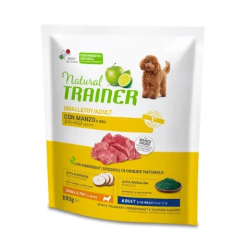TRAINER NATURAL CANE SMALL/TOY ADULT MANZO 800GR