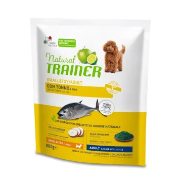 TRAINER NATURAL CANE SMALL/TOY ADULT TONNO 800GR