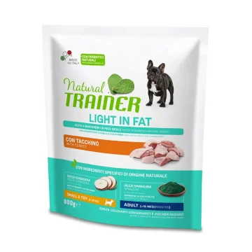 TRAINER NATURAL CANE LIGHT SMALL/TOY ADULT CARNI BIANCHE 800GR