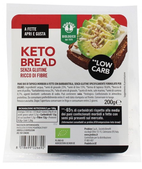 PROBIOS Keto Bread S/G 200g