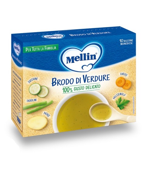 MELLIN BRODO VERDURE 10X8G