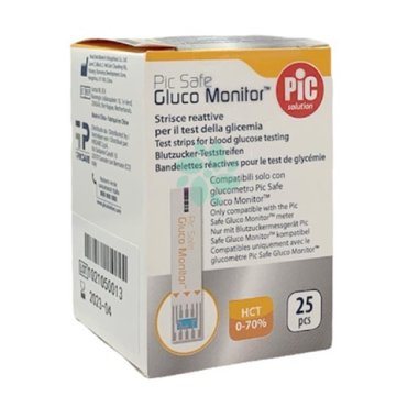 PIC STRISCE GLUCO MONITOR 25PZ