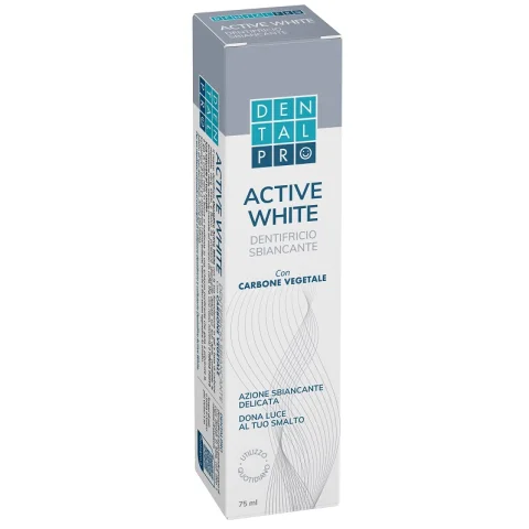Dentalpro Dentifricio Active White Sbiancante con Carbone Vegetale 75 ml