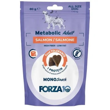 FORZA10 CANE MONO SNACK METABOLIC ADULT SALMONE 80GR