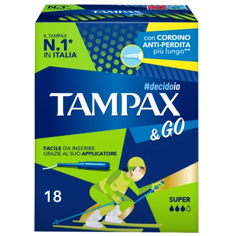 TAMPAX &GO SUPER 18PZ TAMPAX &GO SUPER 18PZ