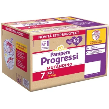 Pampers Quadri Progressi Mutandino XXL 17+ Kg 60pz