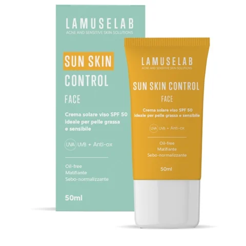 Lamuselab Sun Skin Control SPF 50 Crema Solare Viso pelle mista/grassa e sensibile 50 ml