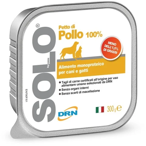 NEXTMUNE DRN SOLO CANE/GATTO MONOPROTEICO PETTO DI POLLO 300GR (vaschetta)