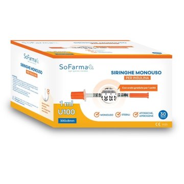 SIRINGA INSULINA 1ML 30PZ SF+