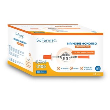 SIRINGA INSULINA 0,3ML 30PZ SF+