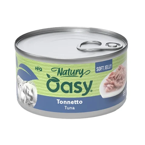 OASY GATTO NATURY SOFT JELLY TONNETTO 85GR (lattina)