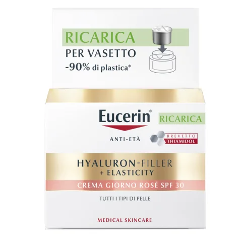Eucerin Hyaluron-Filler + Elasticity Crema Giorno Anti-et&agrave; Ros&egrave; spf30 Ricarica 50ml