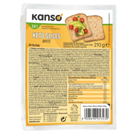KANSO Keto Slices White 210g