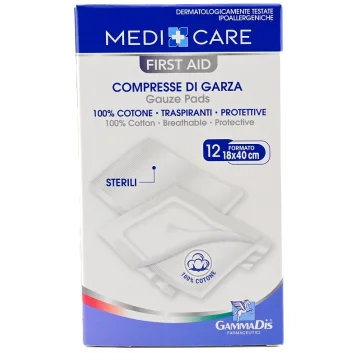 GARZA COTONE 18X40CM 12PZ