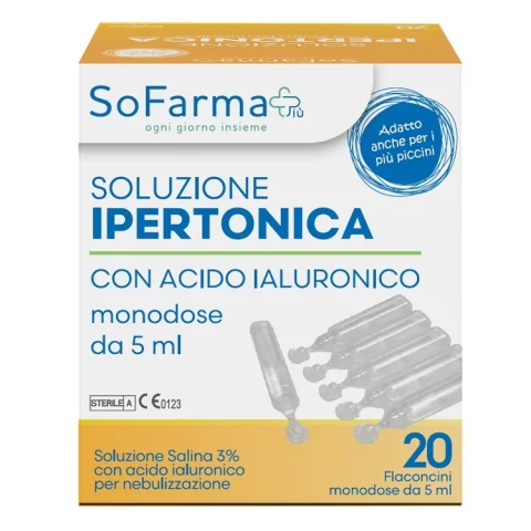 SOLUZ IPERTONICA 3% 20FL SF+