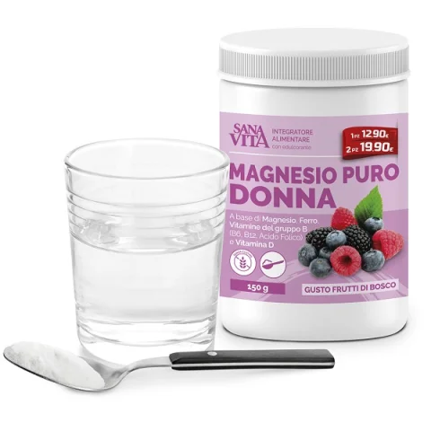 MAGNESIO DONNA PURO SANAVITA 150G MAGNESIO DONNA PURO SANAVITA 150G