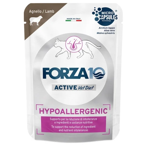 FORZA10 GATTO DIET HYPO ACTIVE AGNELLO PATATE 80GR (bustina) FORZA10 GATTO DIET HYPO ACTIVE AGNELLO PATATE 80GR (bustina)