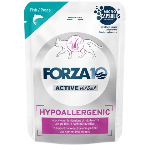 FORZA10 GATTO DIET HYPO ACTIVE PESCE 80GR (bustina) FORZA10 GATTO DIET HYPO ACTIVE PESCE 80GR (bustina)